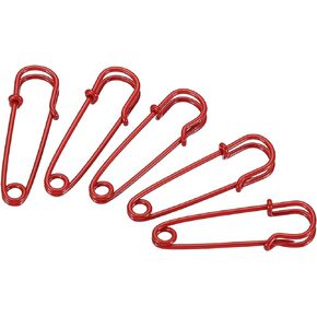 MECCANIXITY Safety Pins 1.57 Inch Large Metal Sewing Pins for Blankets Skirts Crafts Brooch Making Purple 12Pcs