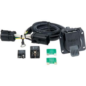 Curt Manufacturing 55242 Vehicle-Side Custom RV Blade 7-Pin Trailer Wiring Harness,Fits Select Ford F-150,Heritage,F-250 ,Black