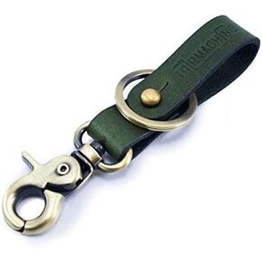 Trip Machine Company Genuine Leather Key Chain Ring Clip Holder Biker Keychain For Bike Car in Kuwait