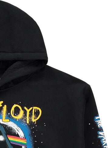 هودي الحفلة الموسيقية للرجال من Pink Floyd الجانب الداكن من القمر - سويت شيرت بقلنسوة عتيق مع طباعة الأكمام in Kuwait