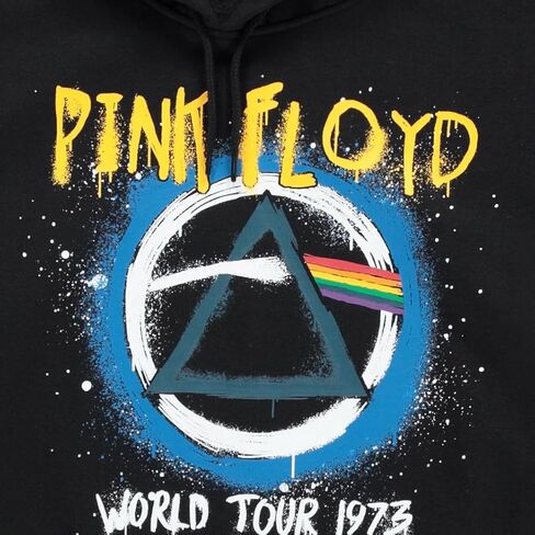 هودي الحفلة الموسيقية للرجال من Pink Floyd الجانب الداكن من القمر - سويت شيرت بقلنسوة عتيق مع طباعة الأكمام in Kuwait