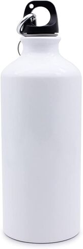 H-E 10pcs 600ml Sublimation White Blank Aluminum Sports Bottle Heat Press Travel Sports Water Bottles for Sublimation Printing in Kuwait