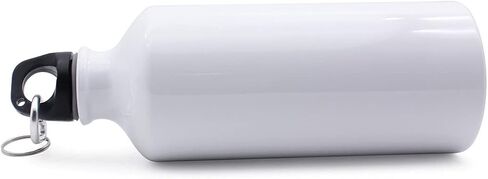 H-E 10pcs 600ml Sublimation White Blank Aluminum Sports Bottle Heat Press Travel Sports Water Bottles for Sublimation Printing in Kuwait
