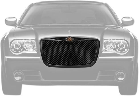 Armordillo USA 7165052 Mesh Front Hood Grille - Matte Black Fits 2005-2010 Chrysler 300/300C in Saudi Arabia