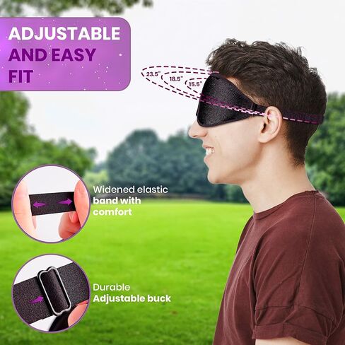 قناع عين للتأمل، غطاء عين حاجب للضوء للرجال والنساء، كوب محيطي ثلاثي الأبعاد بتصميم مريح للغاية، قابل للتعديل، مسامي، وميض بحرية. زهرة الحياة رمز الحماية in Kuwait