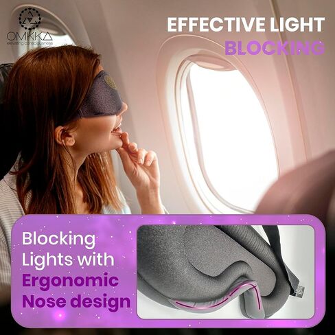 قناع عين للتأمل، غطاء عين حاجب للضوء للرجال والنساء، كوب محيطي ثلاثي الأبعاد بتصميم مريح للغاية، قابل للتعديل، مسامي، وميض بحرية. زهرة الحياة رمز الحماية in Kuwait