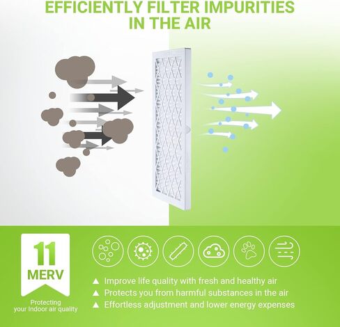 Housmile 10x20x1 Air Filter, 6 Pack, MERV 11, MPR 1000, ABS White Plastic Frame, Durable and Easy to Replace (exact dimensions: 9.6x 19.6x 0.9 inch) in Saudi Arabia