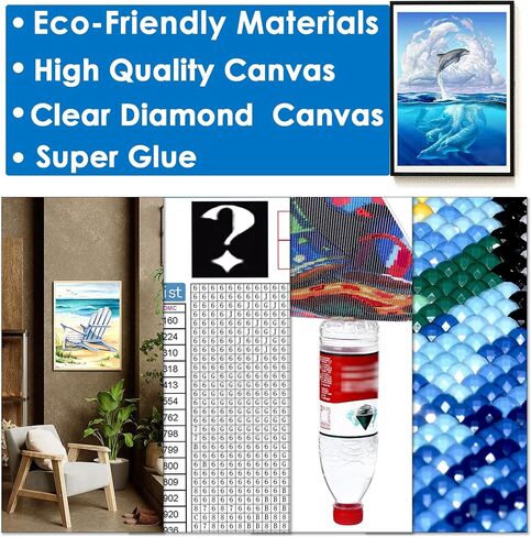 bimkole diy 5d لغز زهرة الماس اللوحة، الطلاء مع الماس الفنون الغامضة الحفر الكامل حجر الراين التطريز اليدوية صور عبر غرزة الفنون الحرفية قماش لديكور جدار المنزل 12x16 / 14x14in in Kuwait