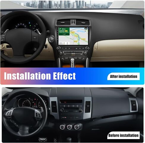 2+64G ستيريو سيارة أندرويد لكزس IS250 IS200 IS220 IS300 IS350 2006-2010 ترقية راديو Carplay Android Auto Mirror Link 30 سمة 10.1 بوصة تعمل باللمس وحدة رئيسية FM GPS بلوتوث + كاميرا احتياطية وميكروفون in Kuwait