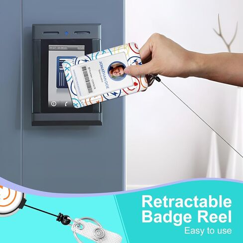 Plifal ID Badge Holder with Lanyard and Retractable Badge Reel Clip, Cute Aesthetic Y2K Heart Card Name Tag Lanyard Vertical ID Protector Bage Clips for Nurse Nursing Doctor Teacher Student in Saudi Arabia