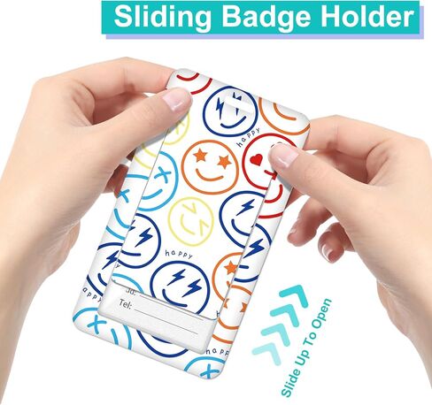 Plifal ID Badge Holder with Lanyard and Retractable Badge Reel Clip, Cute Aesthetic Y2K Heart Card Name Tag Lanyard Vertical ID Protector Bage Clips for Nurse Nursing Doctor Teacher Student in Saudi Arabia