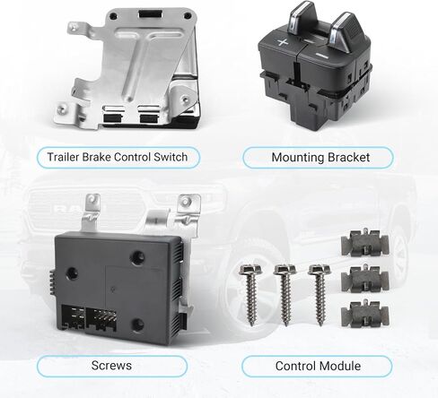 Trailer Brake Controls Module Kit 82215040AC 82215040AB Compatible with Dodge Ram 2016-2018 1500 2500 3500 4500 5500 Dash Trailer Brake Controller Module in Saudi Arabia