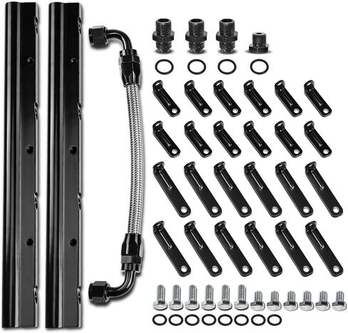 A-Premium Fuel Rail Kit Compatible with GM LS Series Gen III or IV EFI Engines LS6 LS3 L92 LS1 LS2 in Saudi Arabia