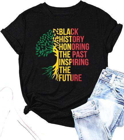 Juneteenth T Shirt Women 1865 Graphic Tshirt Celebrate American African Freedom Shirts Black Women Gifts in Kuwait