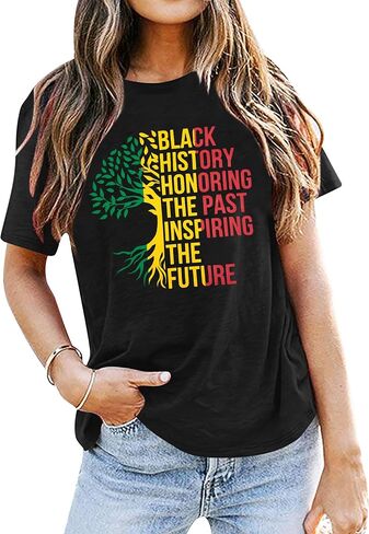 Juneteenth T Shirt Women 1865 Graphic Tshirt Celebrate American African Freedom Shirts Black Women Gifts in Kuwait