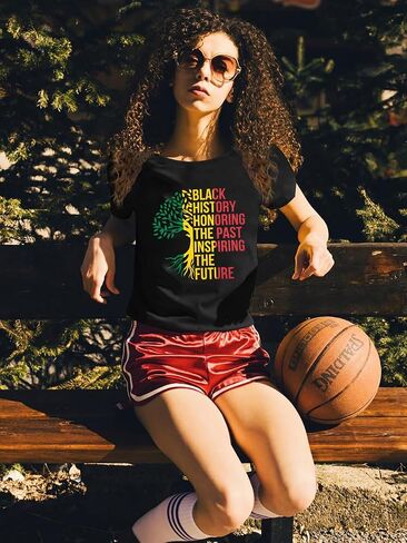 Juneteenth T Shirt Women 1865 Graphic Tshirt Celebrate American African Freedom Shirts Black Women Gifts in Kuwait