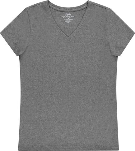 Women's Short-Sleeve V-Neck T-Shirt, Pack of 3 in Saudi Arabia