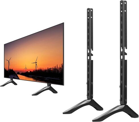 Universal TV Stand/TV Mount - Table Top TV Stand for 26-60 inch TVs Including LG, TCL, Samsung & More- Height Adjustable TV Leg Stand Holds up to 77lbs, Suited for VESA Up to 600x300mm in Saudi Arabia