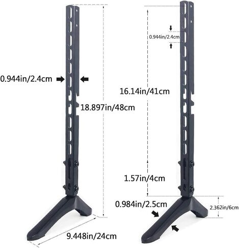 Universal TV Stand/TV Mount - Table Top TV Stand for 26-60 inch TVs Including LG, TCL, Samsung & More- Height Adjustable TV Leg Stand Holds up to 77lbs, Suited for VESA Up to 600x300mm in Saudi Arabia