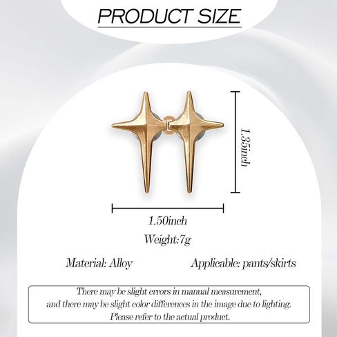 4 مجموعات من أزرار الجينز القابلة للتعديل، لا حاجة لخياطة دبابيس أزرار قابلة للفصل، زر فوري مناسب تمامًا وقابل للفصل. (الدائرة الذهبية) in Kuwait