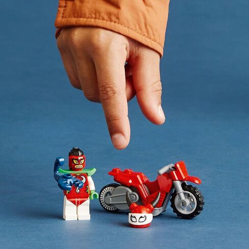 LEGO City Stuntz Reckless Scorpion Stunt Bike Set 60332 with Flywheel-Powered Toy Motorcycle and Racer Minifigure, Small Gift for Kids Aged 5 Plus in Saudi Arabia