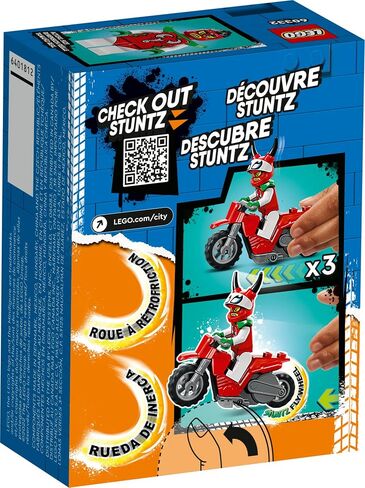 LEGO City Stuntz Reckless Scorpion Stunt Bike Set 60332 with Flywheel-Powered Toy Motorcycle and Racer Minifigure, Small Gift for Kids Aged 5 Plus in Saudi Arabia
