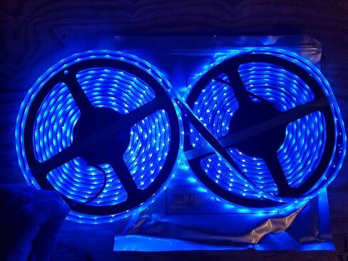 شريط إضاءة LED غاطس بحري 12 فولت 32 قدم أزرق، مصابيح حبل LED، مصابيح LED مقاومة للماء، in Kuwait