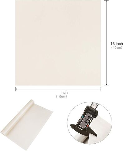 3 قطع من ورق تفلون PTFE الأبيض لورقة نقل الضغط الحراري مقاس 16 × 20 بوصة ورق نقل الحرارة غير لاصق مقاوم للغسل وقابل لإعادة الاستخدام ورقة الخبز in Saudi Arabia