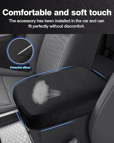 Autorder Center Console Cover for Nissan Frontier 2022 2023 2024 Accessories Armrest Cover Anti-Scratch Middle Console Pad Leather Armrest Protector in Saudi Arabia