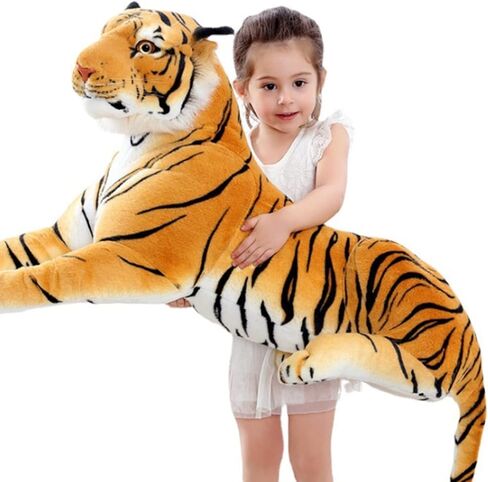 ألعاب النمر القطيفة من XIYUAN، وسادة محشوة من القطيفة، تستخدم كهدايا تزيين المنزل، لعبة حيوانات محشوة وسادة للأطفال (23.6 بوصة / 60 سم) in Kuwait