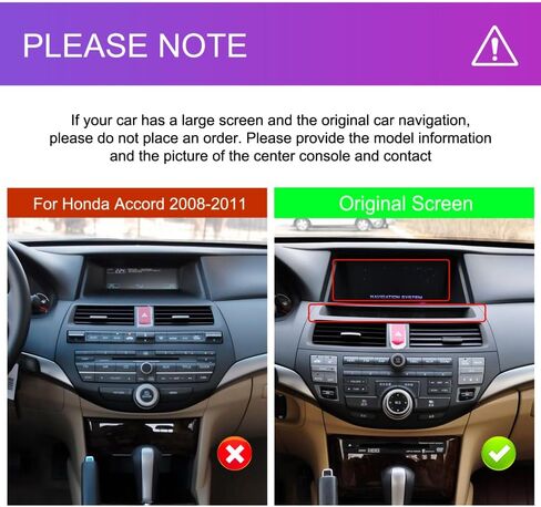 【2+64G】for Honda Accord 8th 2008-2013(High-Match)Android Car Radio Stereo, Wireless Carplay Android Auto 10.1"Touch Screen Bluetooth Car Audio Receiver Support GPS WiFi Backup Camera FM/RDS HiFi SWC in Saudi Arabia