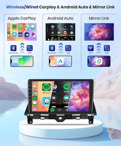 【2+64G】for Honda Accord 8th 2008-2013(High-Match)Android Car Radio Stereo, Wireless Carplay Android Auto 10.1"Touch Screen Bluetooth Car Audio Receiver Support GPS WiFi Backup Camera FM/RDS HiFi SWC in Saudi Arabia