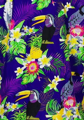 KING KAMEHA Funky Hawaiian Sarong Beach Wrap Pareo for Women Casual Bikini Cover Up Very Loud Swimsuit Print Cherryparrot in Saudi Arabia