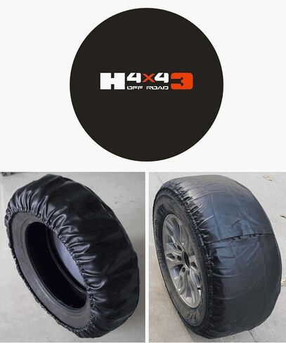 لسيارات Jeep SUV، غطاء إطار احتياطي Hummer H3 H2، غطاء عجلة احتياطية، واقي إطار خلفي مقاوم للماء والغبار (XXL: (H3 أو H2) 315/70R17، 285/75 R16) in Saudi Arabia