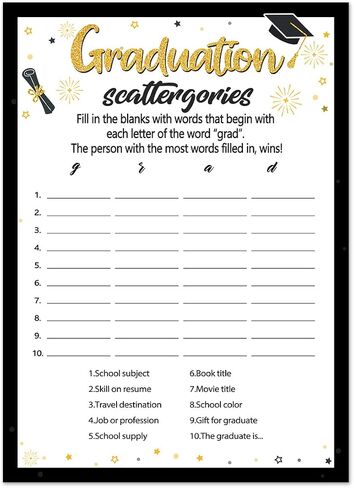 2024 Graduation Party Games Card, Graduation Table Games Cards, How Well Do You know the Graduate Game Cards, Celebration of 2024 for High School College Graduation Party Ideas Supplies 30PCS in Saudi Arabia