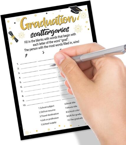 2024 Graduation Party Games Card, Graduation Table Games Cards, How Well Do You know the Graduate Game Cards, Celebration of 2024 for High School College Graduation Party Ideas Supplies 30PCS in Saudi Arabia