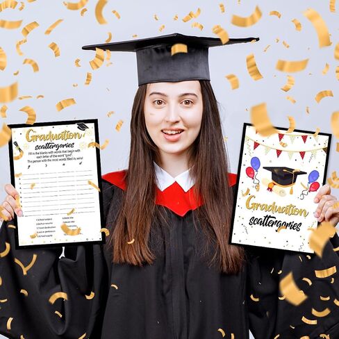 2024 Graduation Party Games Card, Graduation Table Games Cards, How Well Do You know the Graduate Game Cards, Celebration of 2024 for High School College Graduation Party Ideas Supplies 30PCS in Saudi Arabia
