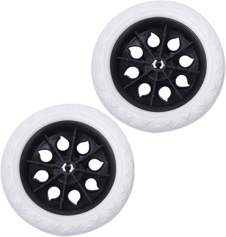 SOLUSTRE 2pcs Heavy Duty Wheels Swivel Casters Heavy Duty Shopping Cart Casters Wheels Trolley Cart with Wheels Swivel Caster Wheels Set Luggage Wheel Replacement Suitcase Trolley Wheels in Saudi Arabia