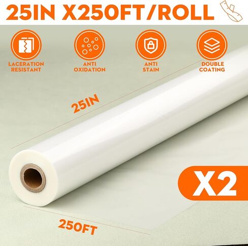 CAREGY Thermal Laminating Film Roll, 2 Pack, 1.5 Mil Laminate Rolls, 25" x 500', School Lamination(25" x 250'/Roll) in Kuwait