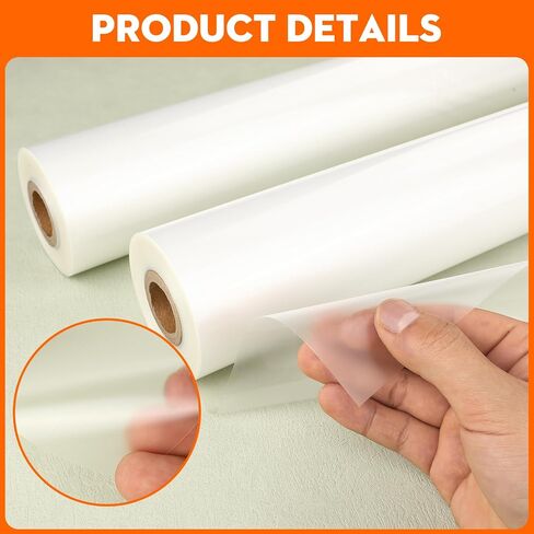 CAREGY Thermal Laminating Film Roll, 2 Pack, 1.5 Mil Laminate Rolls, 25" x 500', School Lamination(25" x 250'/Roll) in Kuwait