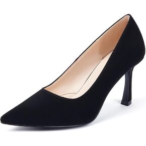 Elisabet Tang Women’s High Heel Closed Toe Pumps Pointed Toe 3.15 inch Heels Shoes Slip On Classic Office Dress Pumps