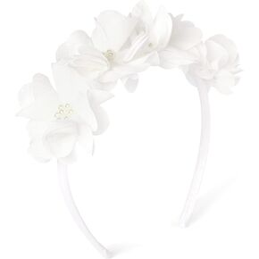 Gymboree,And Toddler Holiday and Special Occasion Hair Accessories,White Headband,One Size