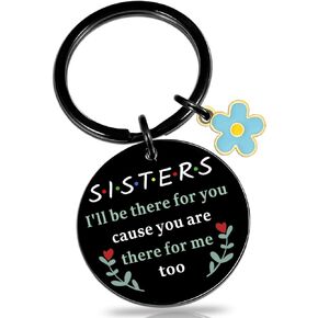 OEHEDOU Sister Gifts From Sister Bestie Friend Birthday Valentines Day Gifts For Sister Graduation Gifts For Sister Friends Sister In Law Gifts Bonus Sister Keychain I'll Be There For You