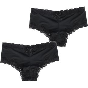 ohmydear Women Lace Thong Plus Size Sexy Cheeky Panties Stretch Briefs Low Rise Seamless Tangas Underwear Bikini Panties