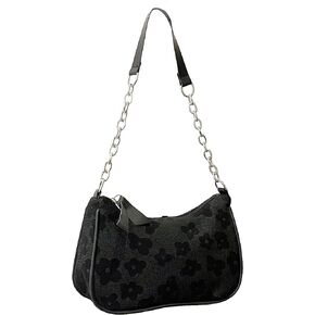 SweatyRocks Women's Floral Pattern Chain Strap Shoulder Bags Casual Hobo Hand Bag Clutch Purse