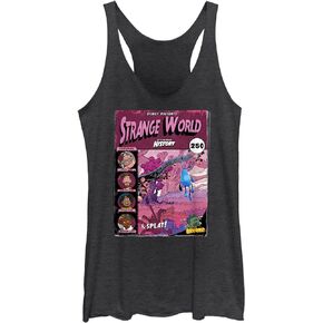 Disney Girls World Strange Adventures Women's Fast Fashion Racerback Tank Top