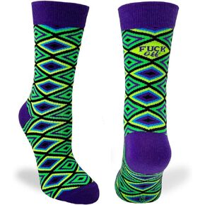Fabdaz F-ck Off Funny Words Novelty Crew Socks for Women