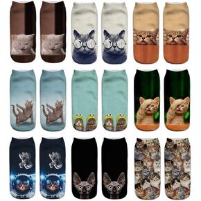 زيجو جوارب قصيرة بطول الكاحل بتصميم مبتكر ثلاثي الابعاد للجنسين in Kuwait