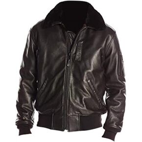 Men's WW2 B-15 Air Force Flight Bomber Leather Jacket