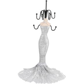 LIFKOME 1pc Mannequin Jewelry Stand Jewelry Display Stand Dress Necklace Display Stand Ring Necklace Holder Ring Stand Wooden Jewelry Women’s Earrings Jewelry Display Storage Shelf Resin